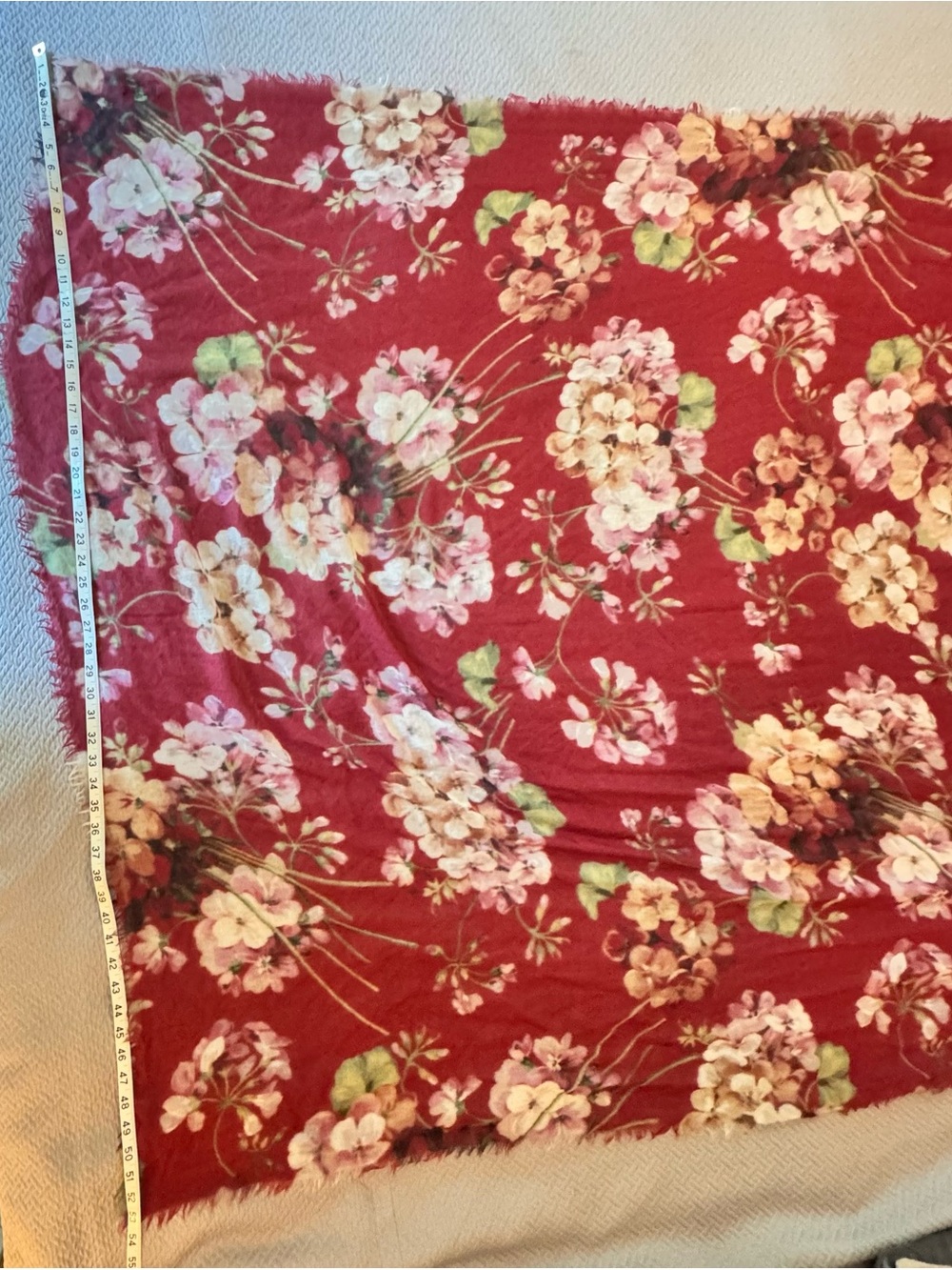 Gucci Blooms floral print cashmere/wool scarf
